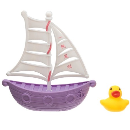A set of rubber toys for the bath "Ducks on the ship", 7 objects, color mix, crumb I-3