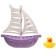 A set of rubber toys for the bath "Ducks on the ship", 7 objects, color mix, crumb I