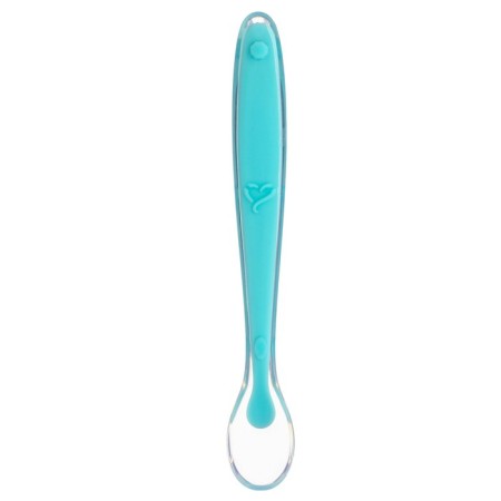 Spoon for nursery for feeding, silicone, from 5 months, color mix-4