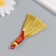 Suspension Textile "Golden broom. Hieroglyph - wealth" 7.5 cm