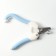 Coogers of the lateral ergonomic, hole 11 mm, blue with white