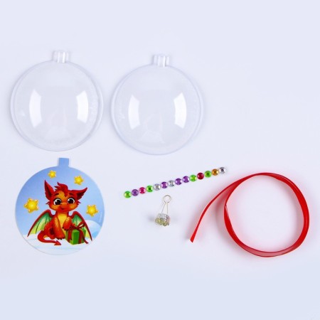 Set for creativity. New Year's ball with the coloring "Dragon"-2