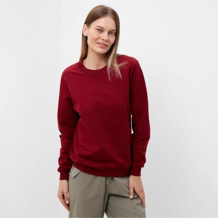 Female sweatshirt, burgundy color, size 48