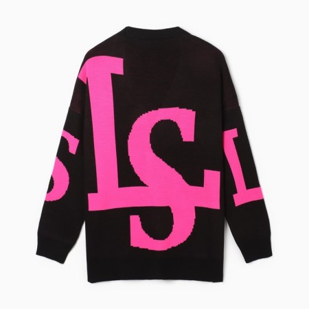 Cardigan female, black color, size One size (42-46)-4