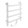Electric towel Zein PE-09 "Line", 500x600 mm, 4 crossbars, white