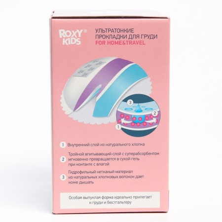 Ultratonic lactation gaskets for the breast Home & Travel, set of 60 pcs.-11