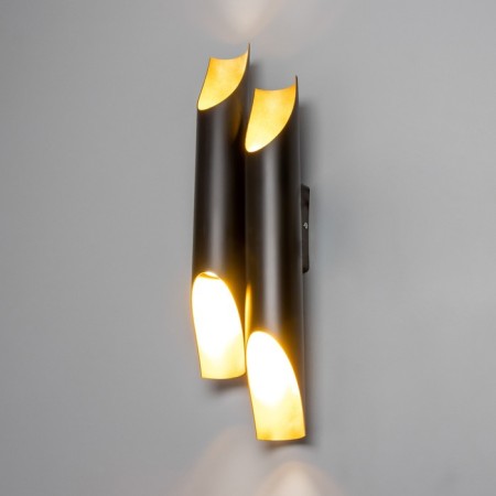 Sconces "tube" 4xgu10 35W black gold 12x6x47cm-1