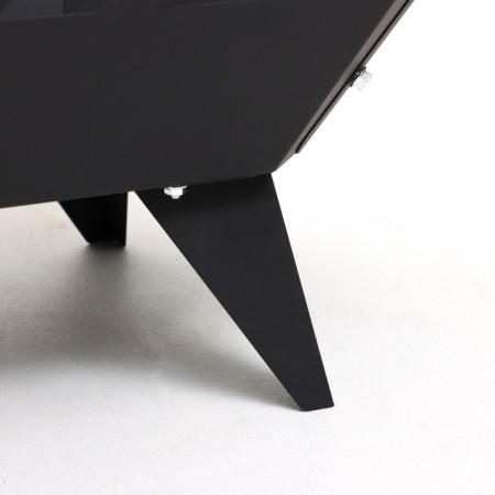 Focus for a fire, black, metal thickness 1 mm, 51.2 x 51.2 x 30.5 cm-3
