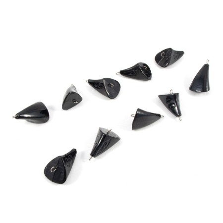 Cargo bullet-excentric stained collapsible Yaman 10 pcs., 40 g, black-3