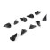 Cargo bullet-excentric stained collapsible Yaman 10 pcs., 40 g, black