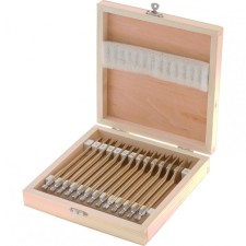 A set of drills Matrix, feather, on wood, 6-8-10-12-13-14-14-16-18-18-19-20-22-24-25 mm, case