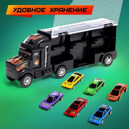 Carrier truck, 6 metal machines in the kit + game-2