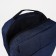A backpack with a zipper, the color is blue