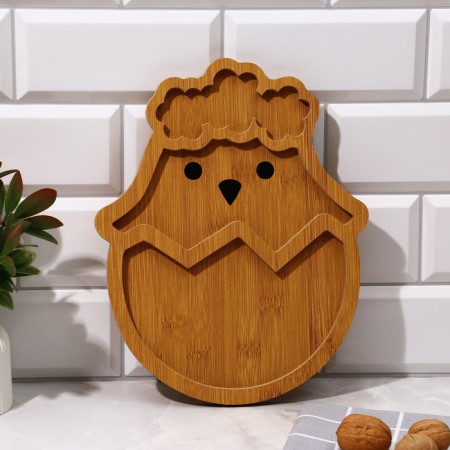 Menzhitsa, set of 2 pcs., Tree “Dishes: Easter animals”, hare 30x24 cm, chicken 30x24 cm.-7