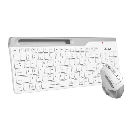 Keyboard + Mouse A4Tech FSTYLER FB2535C CLAV: White/Gray Mouse: White/Gray USB Wireless 103388-3