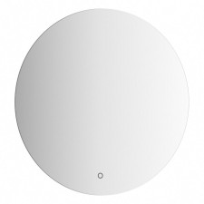 Зеркало Evororm с LED-подсветкой, сенсорный выключатель, 15W, 60х60 см, тёплый белый свет