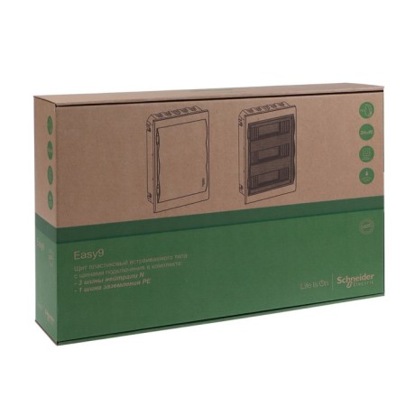 Boxing SE Easy9, 3 rows, 36 modules, built -in, IP40, white, EZ9E312S2FRU-6