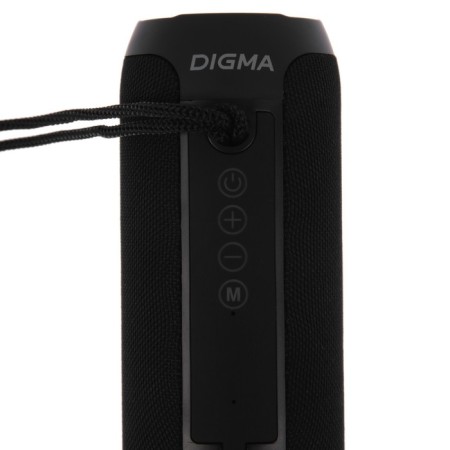 Digma D-PS1510, 10W, BT, Microsd, USB, AUX, FM, 1200mach, black, black-1