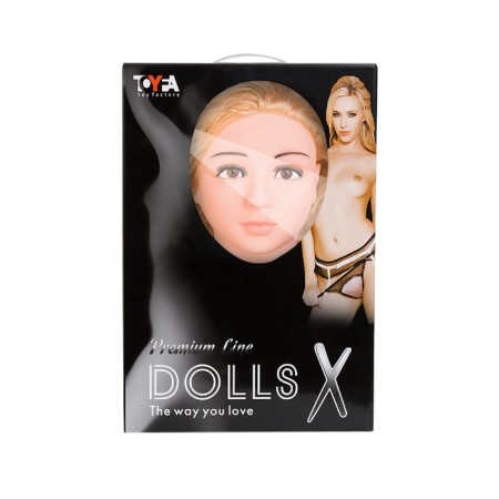Infutal doll Toyfa Dolls-X Arianna, with vibration, blonde, 2 holes, 160 cm-9