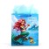 Package laminated double -sided "mermaid", with quiet and postcard, ML, 23 x 27 x 11.5