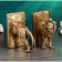 Holder - Lion Book stands 2pcs, bronze, 19.5x33cm