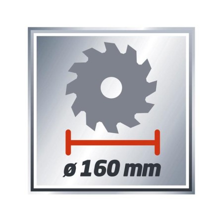 Circular saw Einhell TSC 1200, 1230 W, 5000 rpm, 160x16 mm, 37/55 mm-3