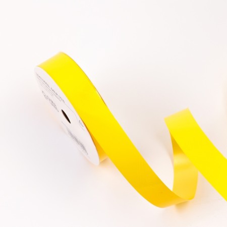 Tape for decor and gifts, "gloss", yellow, 2 cm x 50 m-1