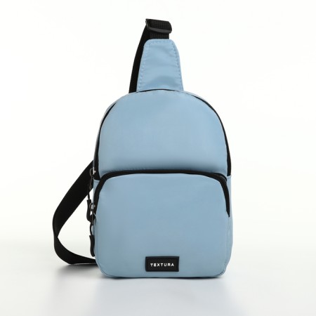 Textura lightning bag, external pocket, blue color-1