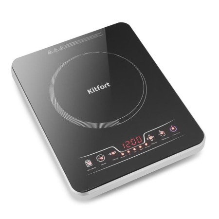 Induction tile KitFort KT-102, 2000 W, 5 programs, 10 modes, timer, black