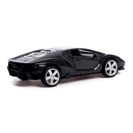 Metal machine "Hypercar", 1:32, inertia, doors open, black color-2