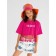 T -shirt for girls, height 134 cm, fuchsia color