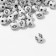 Acrylic bead "Cross", ball d = 8 mm, set 10 g, white-black color