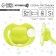 Nipple - silicone dummy classic, from 0 months, with a cap, yellow color