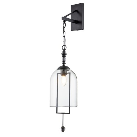 Bra Indigo, 11034/1w Black. 1x40W, e14, 270x180x800 mm, transparent color
