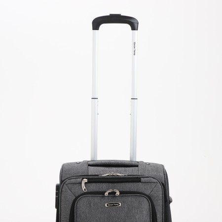Small suitcase 20 "On the zipper Goran Tomp, with extension, code castle, color gray color-5