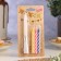 Candles for the cake "Bright strip", 7 cm, set (3 twisted and musical)