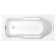 Acrylic bath Cersanit Santana 140x70, white color