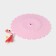 Silicon-sized lid Silicone “Flamingo”, d = 11 cm, pink color