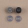 Furniture for bag No. 1, set 4 items, carbine - 2 pcs, chain, buttons, metal, silver