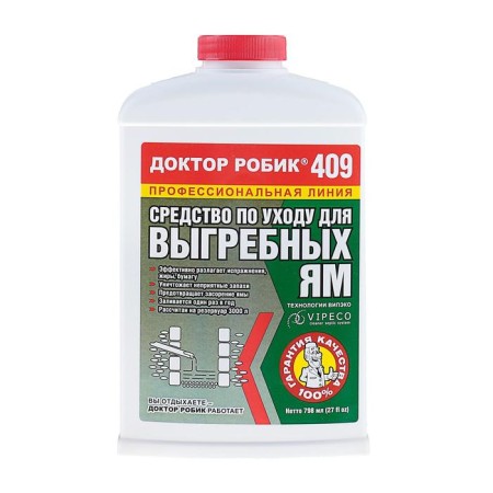 Care for the cesspool of the cesspool, Dr. Robik 409, 798 ml.