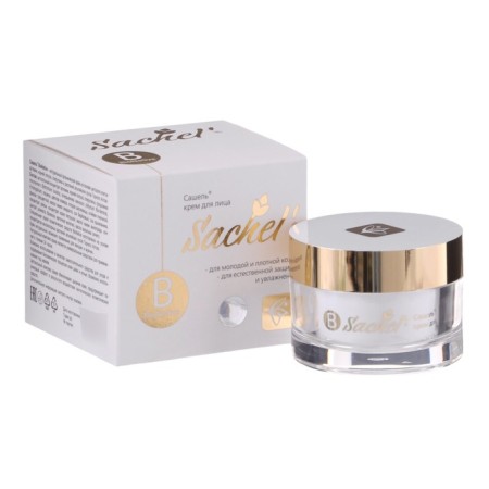 Facial cream "Sashel" Bionative, Moisturization, 30 ml