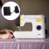 Sewing machine KitFort KT-6057, 70 watts, 23 operations, semiautomatic device, white-hourly