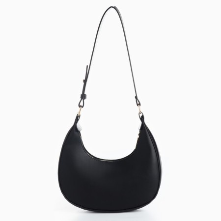 Women's bag made of artificial leather, 22x23x6 cm, black-3
