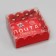 Cookie box, confectionery packaging, "New Year's Post", 7 x 7 x 3 cm, New Year