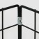 The basket-drill is folding, on wheels, 1 shelf, 40 × 40 × 80 cm, black color
