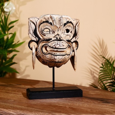 Mask "Hanuman" on a stand, Albezia 30 cm