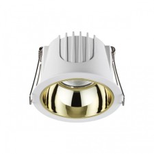 Luminer built -in LED NovOCH. KNOF, 10W, LED, 62x87x87 mm, color body white, gold reflector