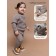 Sweater Children's Knitted Amarobaby Warm, height 92 cm, brown color
