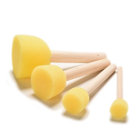 Set of brushes - sponge, 4 pieces-4