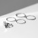 Ring set 5 pieces "grace", size mix, color silver